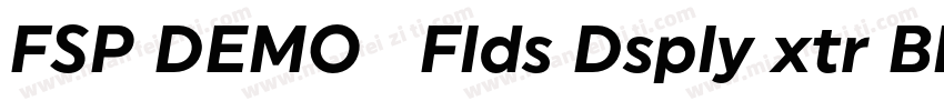 FSP DEMO   Flds Dsply xtr Bld Regul字体转换